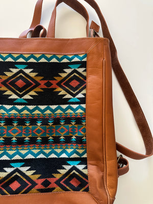 Cruz Leather Aztec Slim Backpack