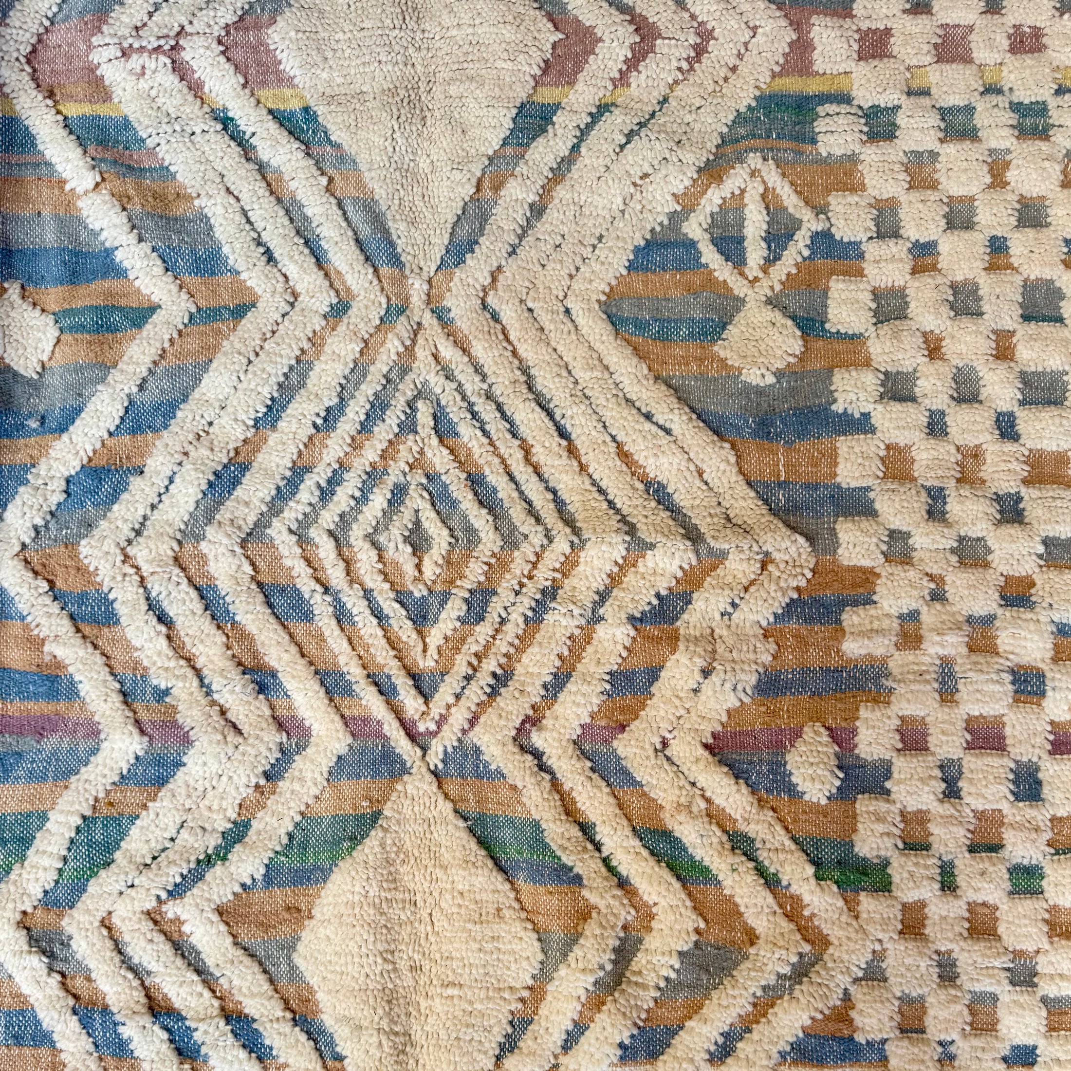 Uzma Handwoven Moroccan Wool Rug 5x8.5