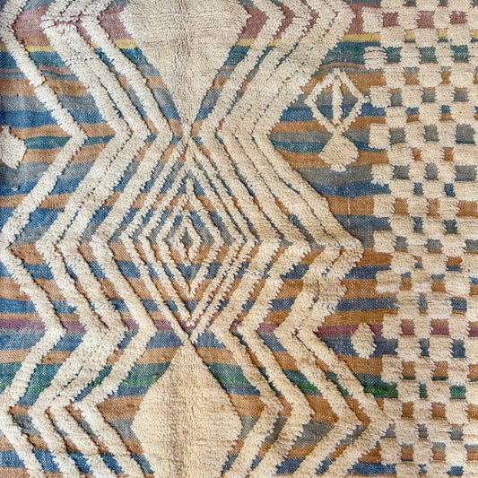 Uzma Handwoven Moroccan Wool Rug 5x8.5