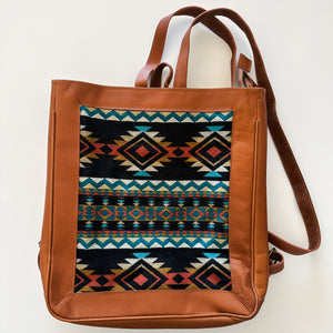 Cruz Leather Aztec Slim Backpack