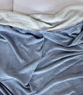 Load image into Gallery viewer, Kayseri Blue Crinkle Cotton Blanket
