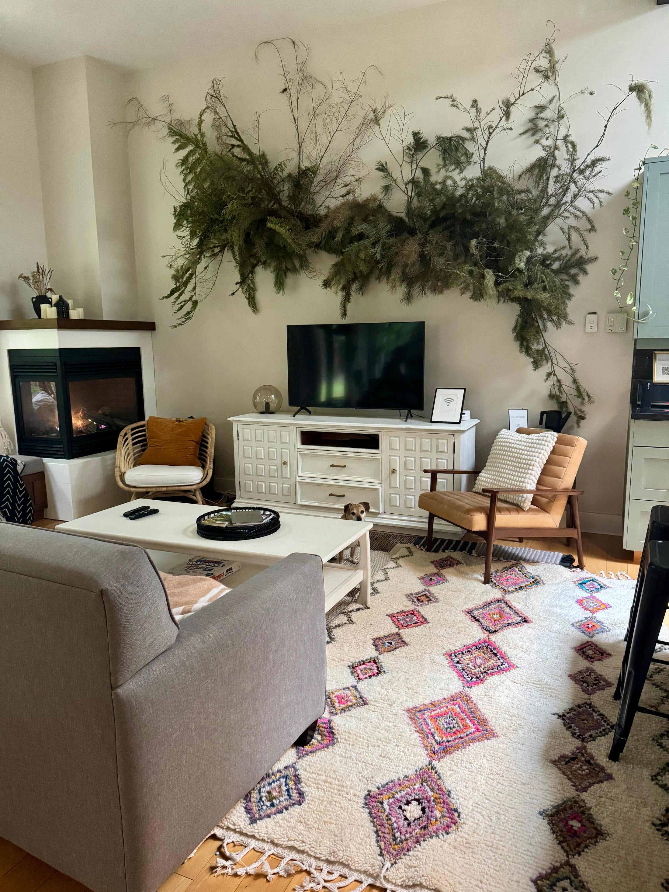 Jamila Handwoven Moroccan Wool Rug 5x8