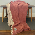Load image into Gallery viewer, Ankara Crinkle Cotton Throw Blanket
