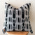 Black and White Ikat Pillow Cover
