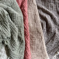 Load image into Gallery viewer, Ankara Crinkle Cotton Throw Blanket
