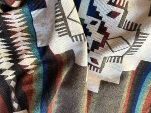 Tumbaco Reversible Blanket  //  Beige/Teal/Rust/Brown
