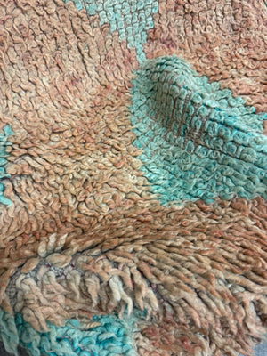 Vintage Handwoven Moroccan Wool Rug