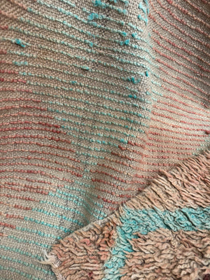 Vintage Handwoven Moroccan Wool Rug