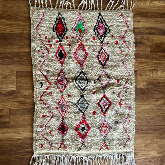 Rabat Handwoven Moroccan Wool Rug