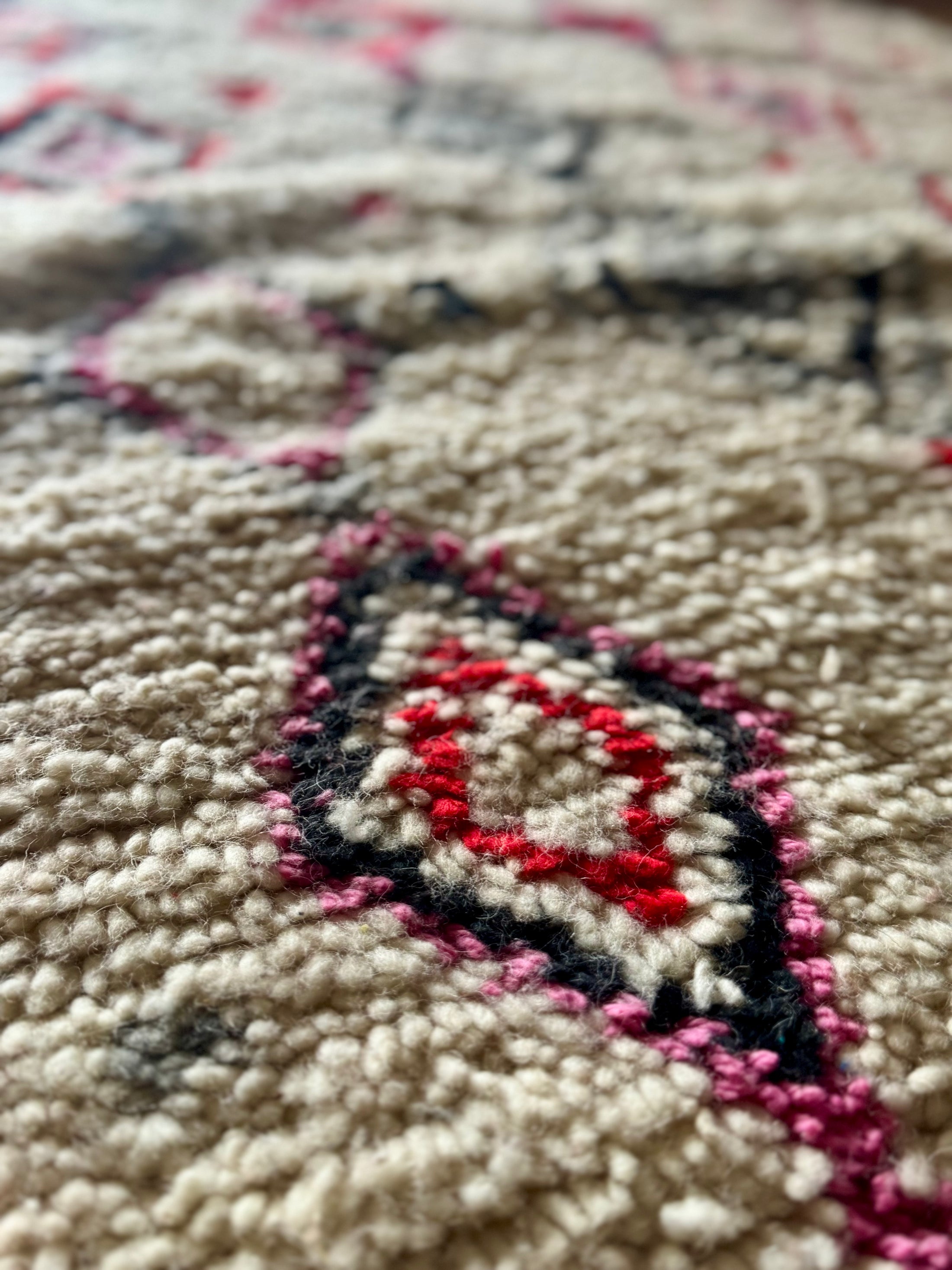 Rabat Handwoven Moroccan Wool Rug 3x5