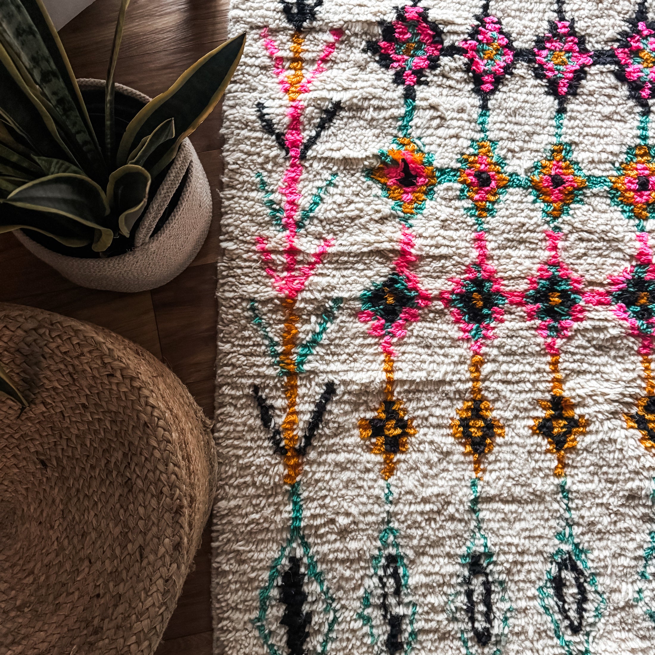 Martil Handwoven Moroccan Wool Rug 3x5