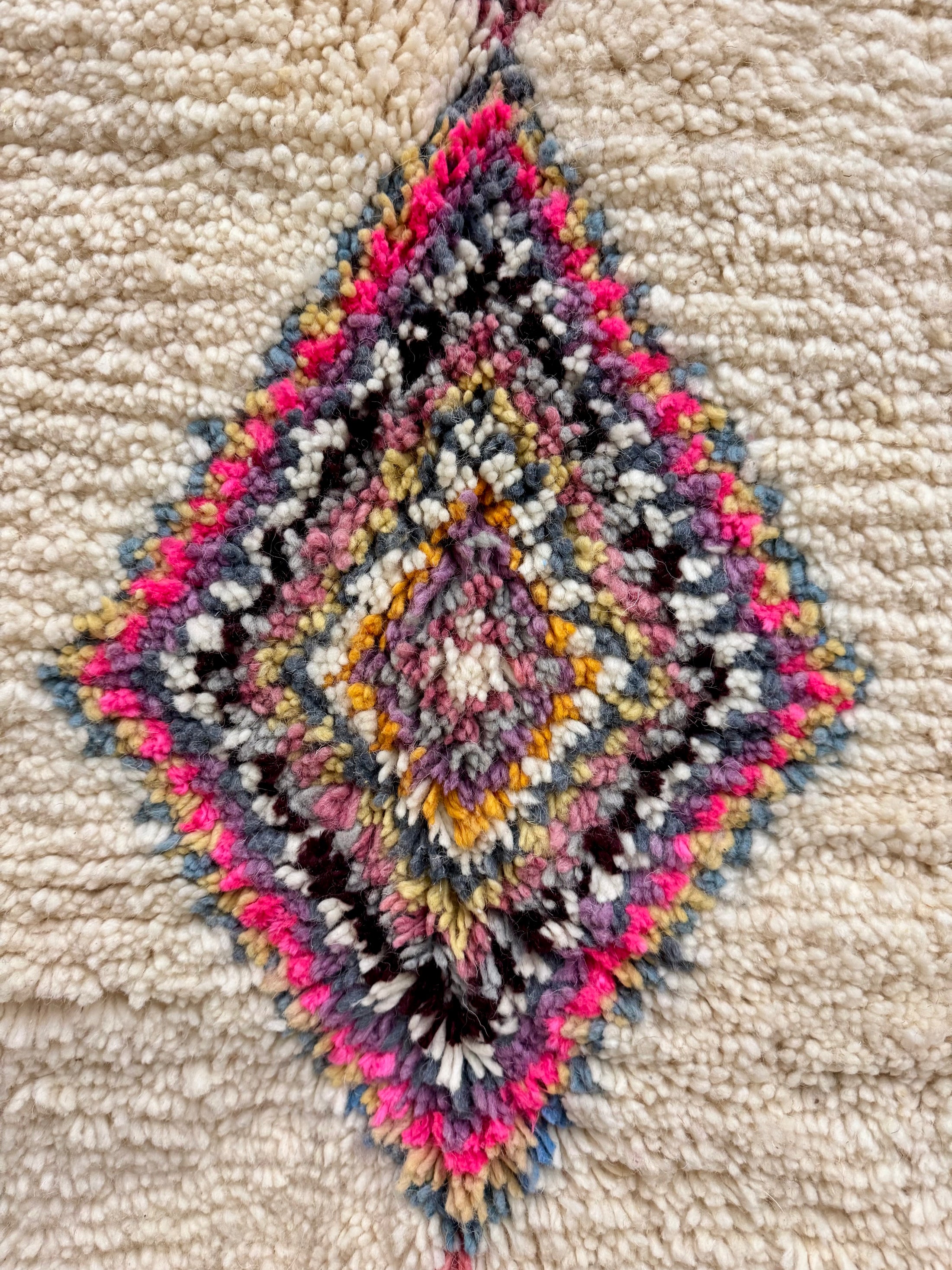 Jamila Handwoven Moroccan Wool Rug 5x8