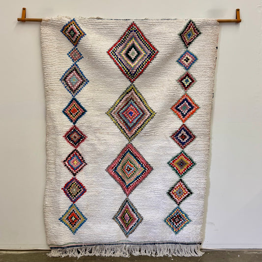 Nour Cotton Moroccan Rug 4x6