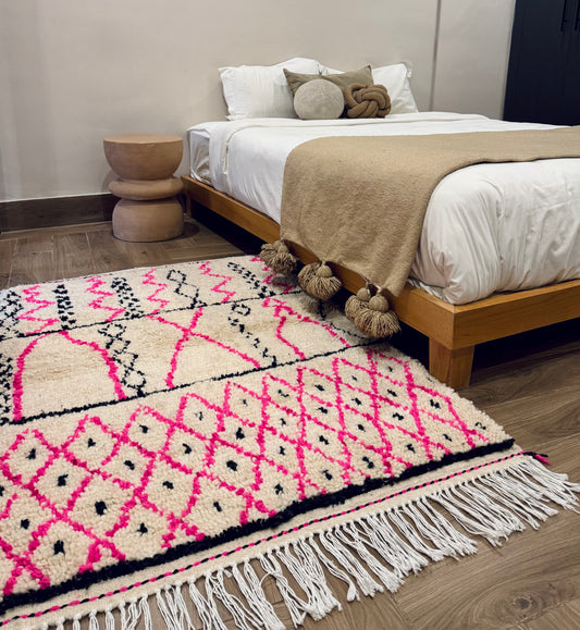 Ouarzazate Handwoven Moroccan Wool Rug 3x5