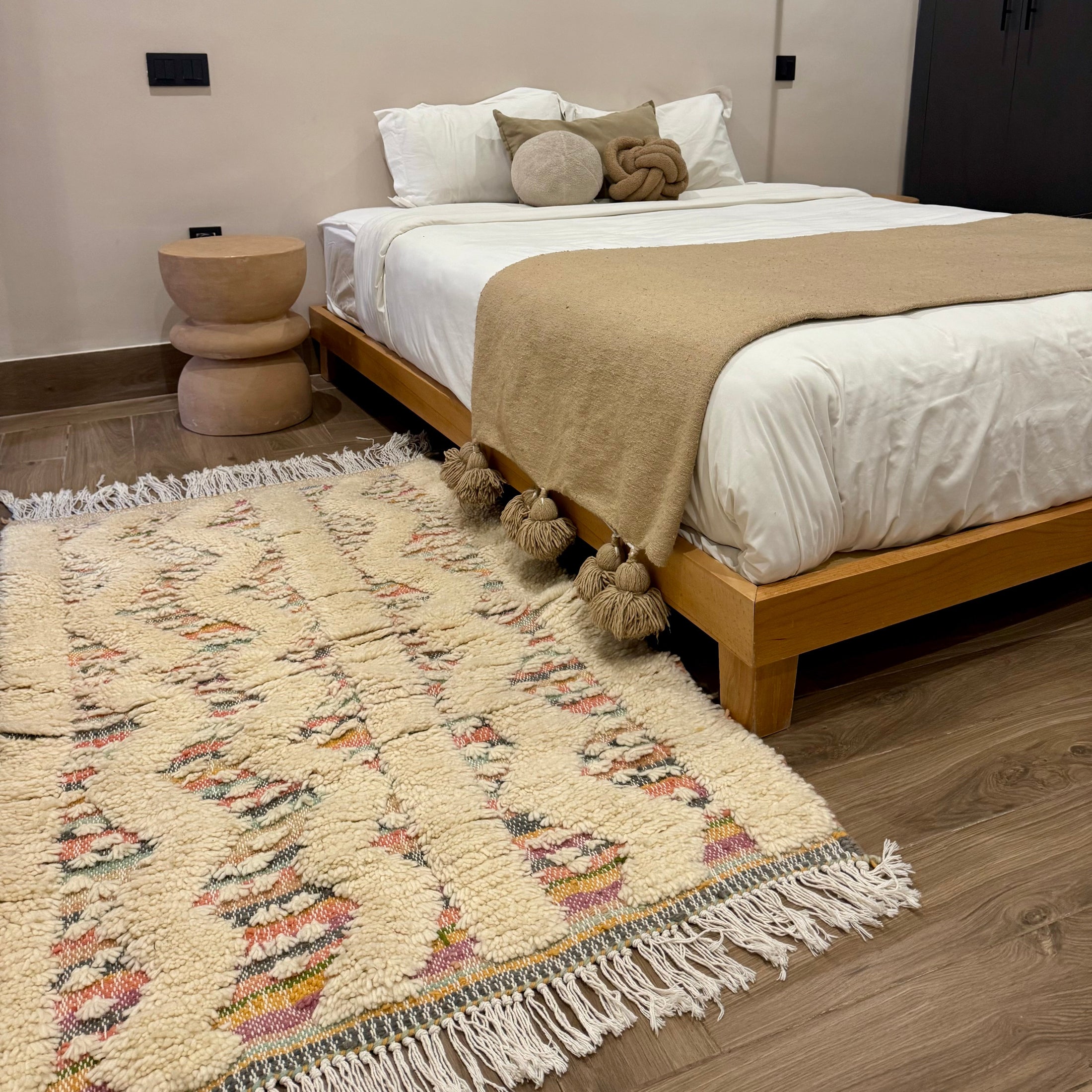 Tizi Handwoven Moroccan Wool Rug 3x5