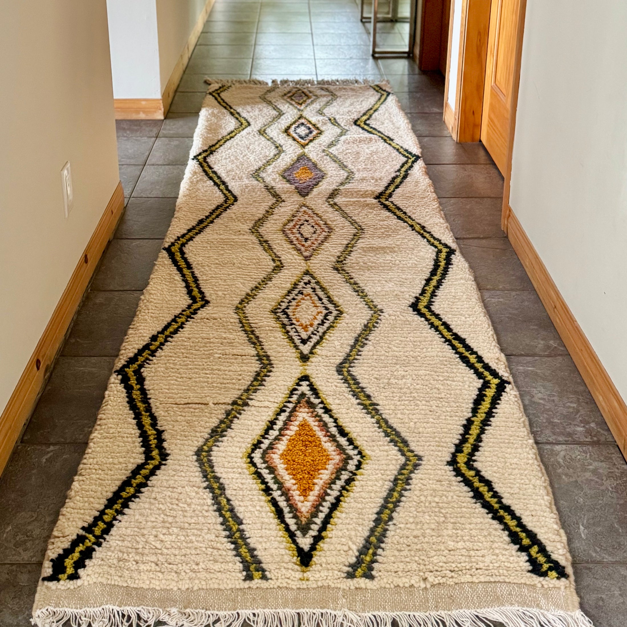Berrada Wool Runner Rug 2.5x10