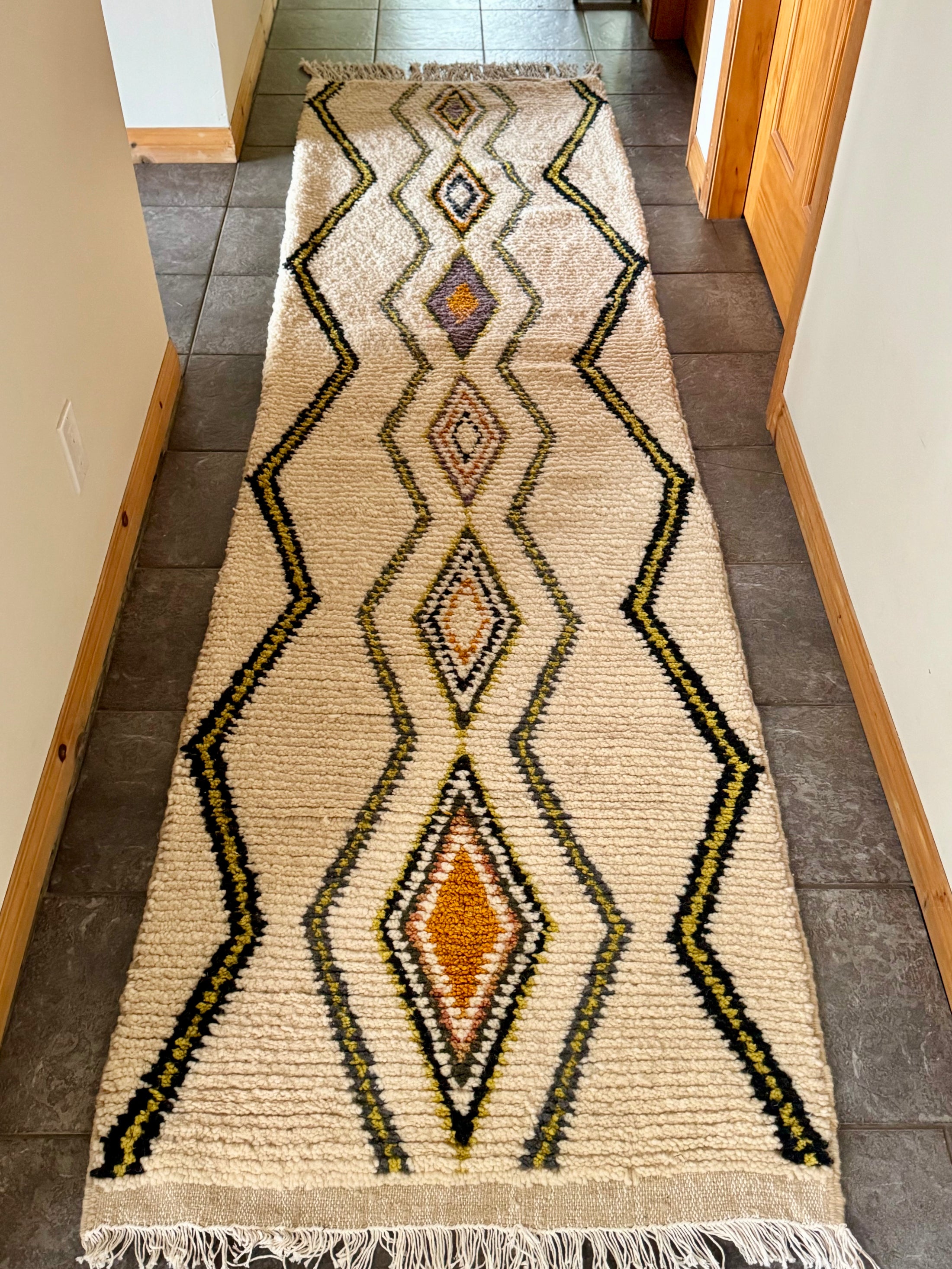 Berrada Wool Runner Rug 2.5x10