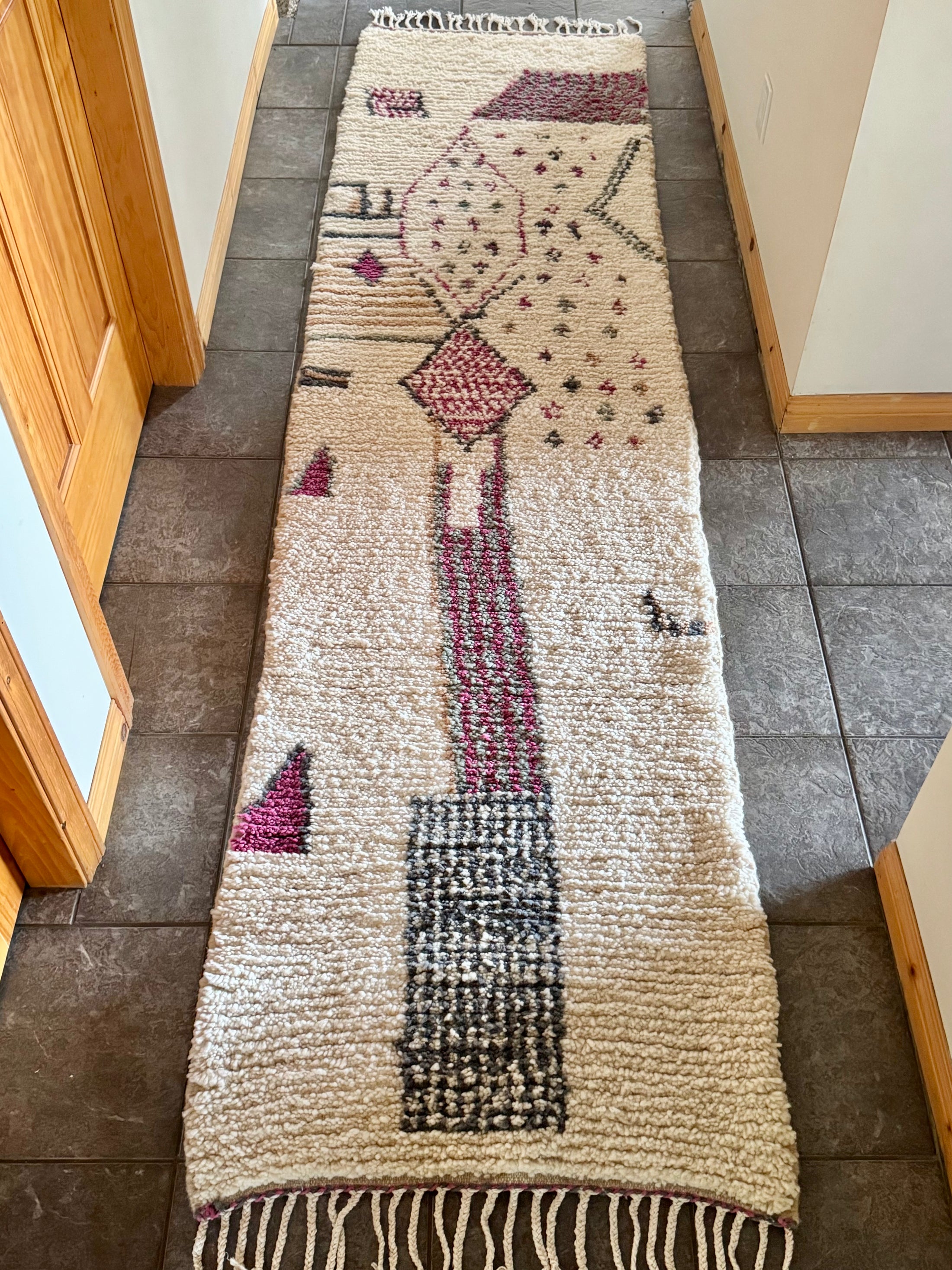 Fassi Wool Runner Rug 2.5x9.5