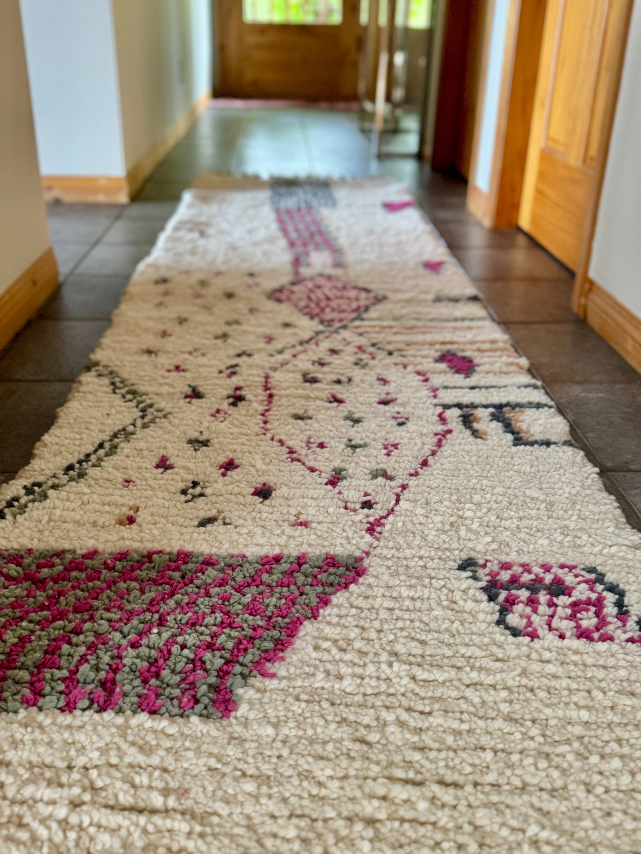 Fassi Wool Runner Rug 2.5x9.5