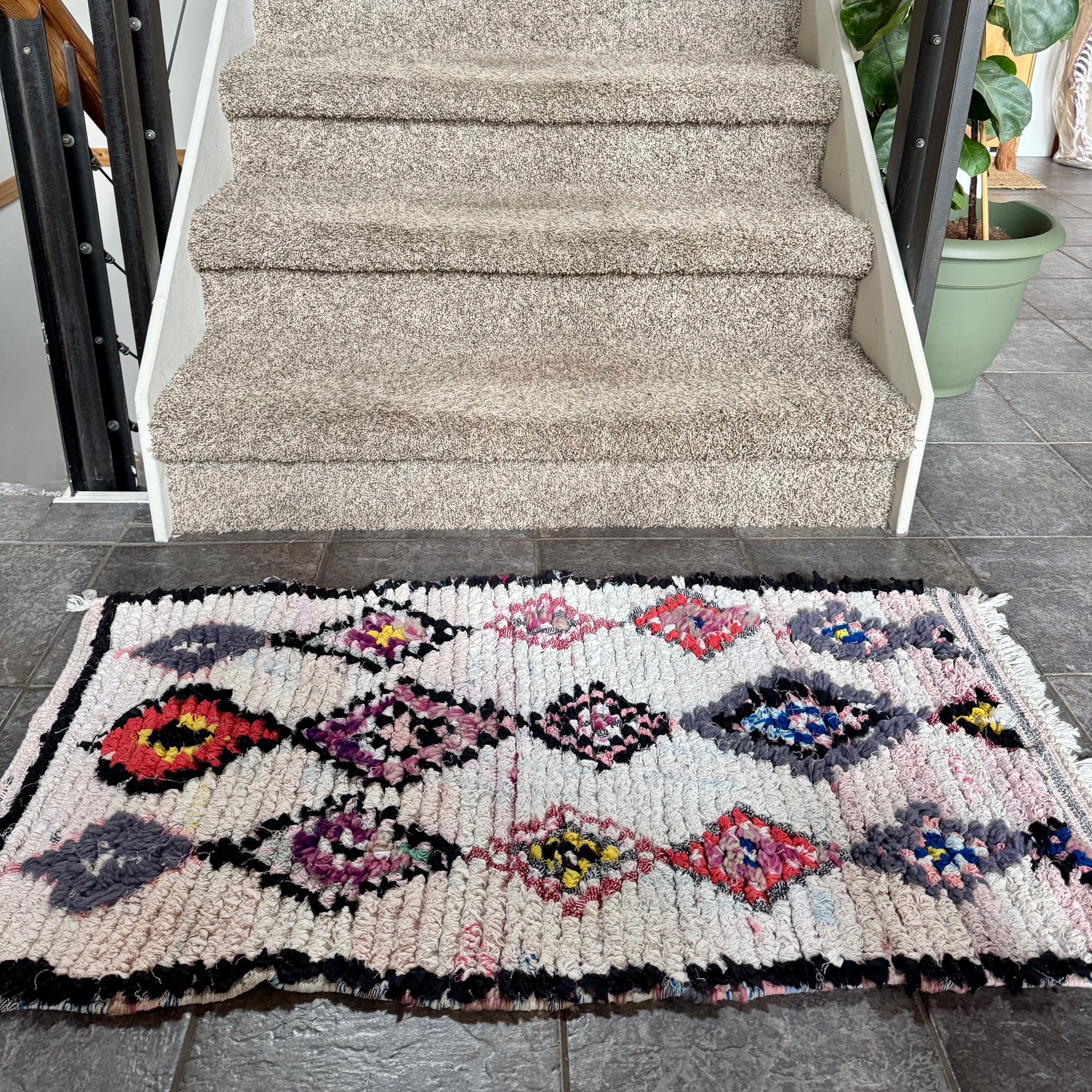 Atika Cotton Moroccan Rug 2x4