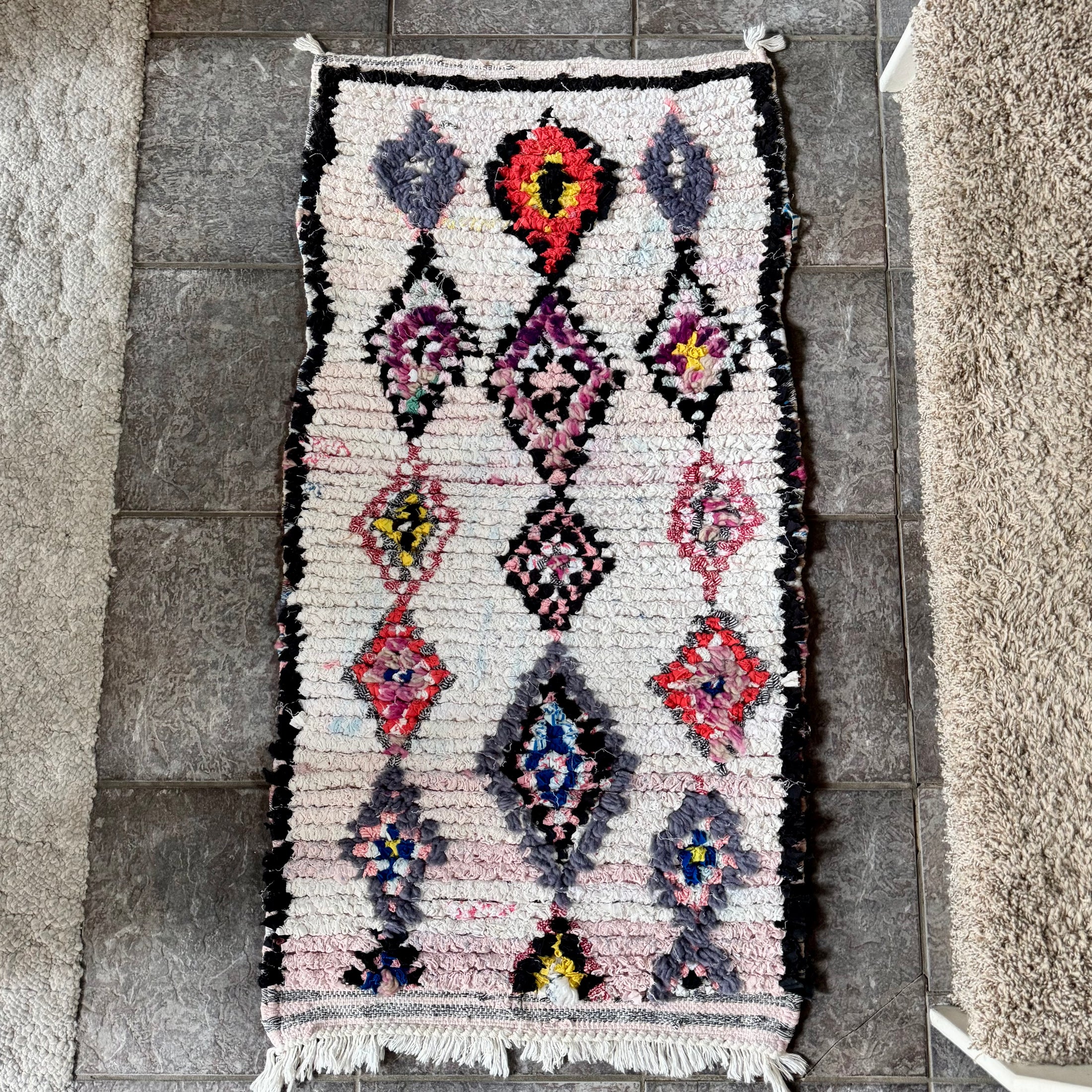 Atika Cotton Moroccan Rug 2x4