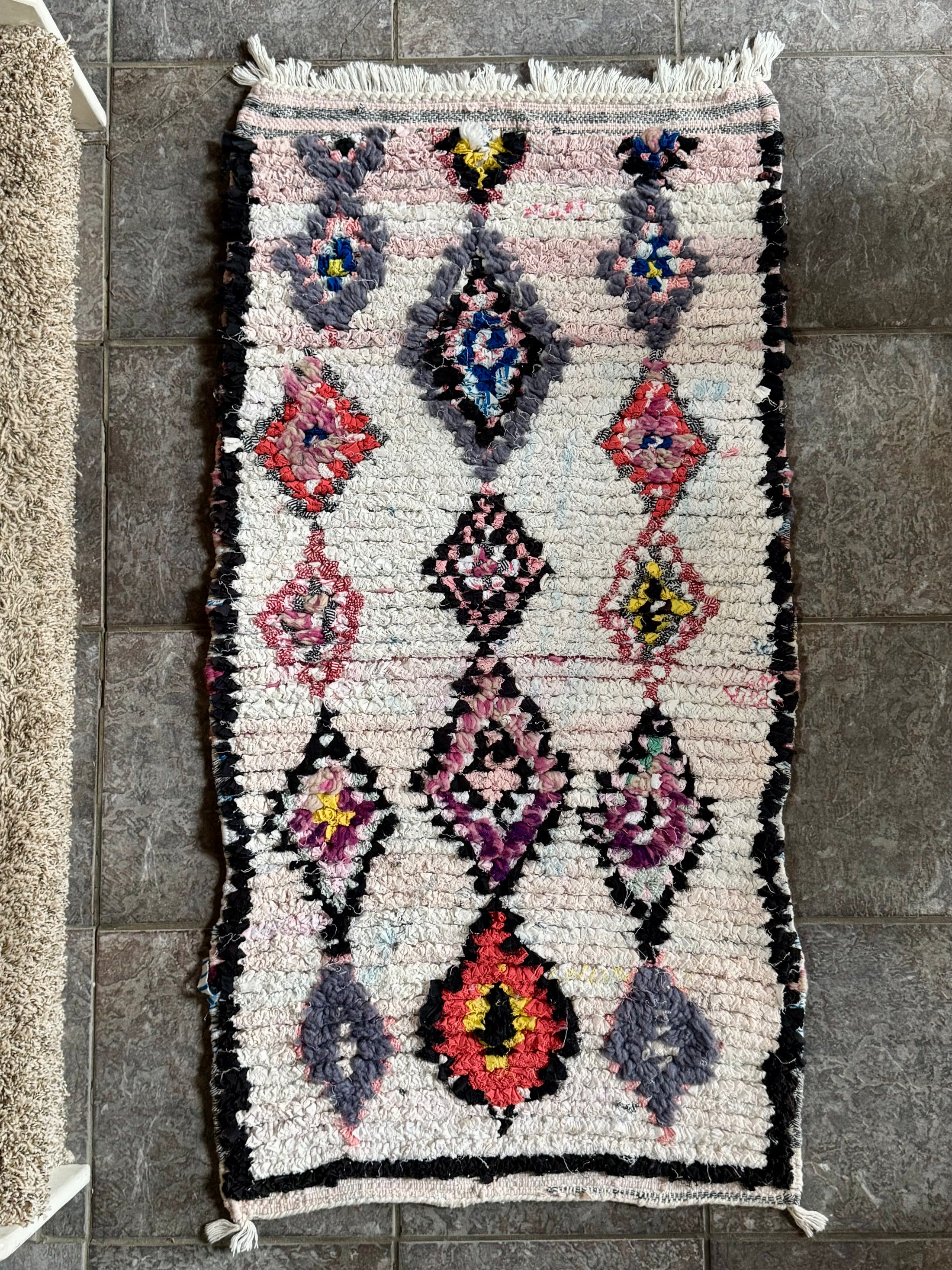 Atika Cotton Moroccan Rug 2x4