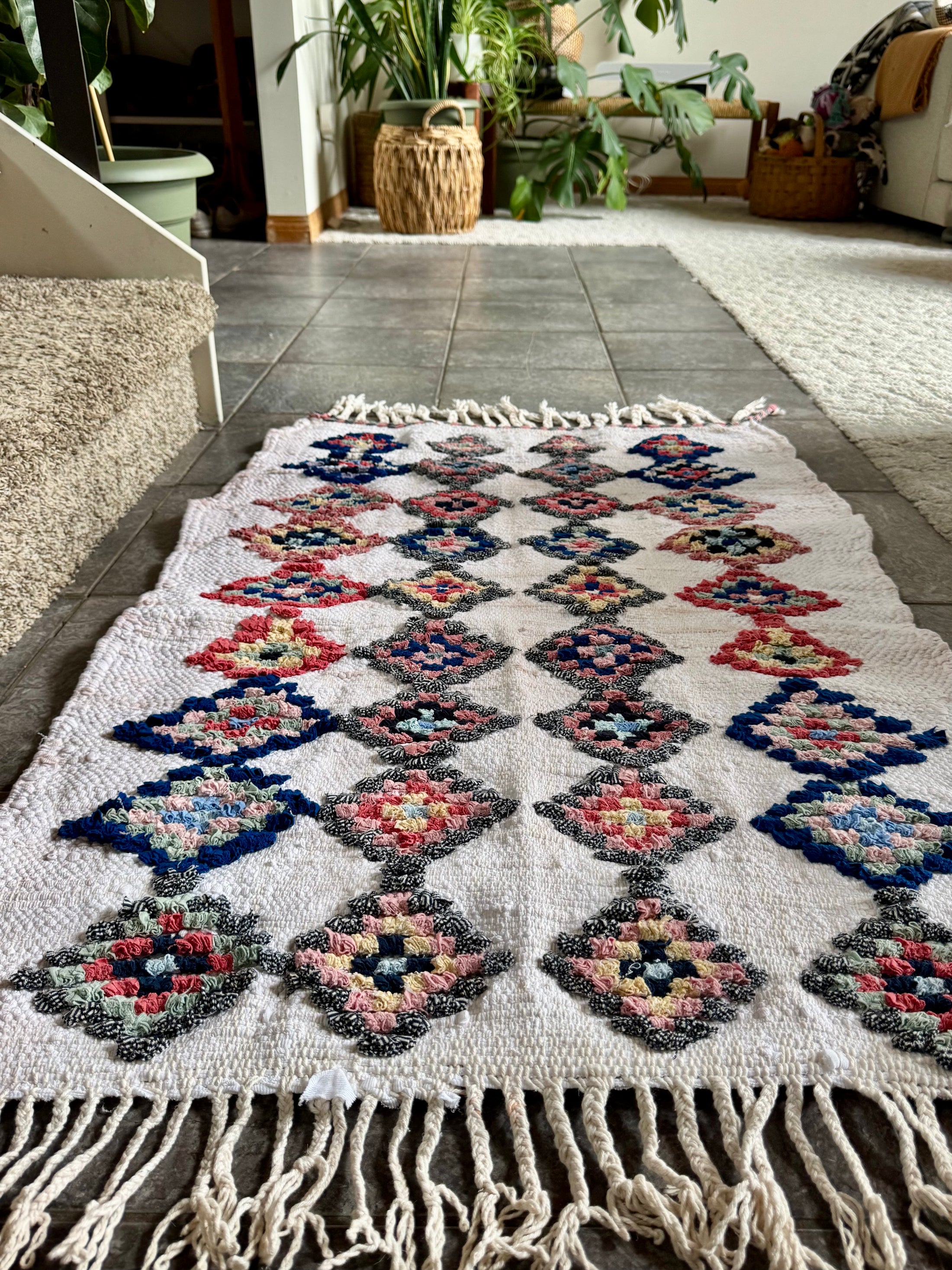 Salma Cotton Moroccan Rug 2.5x3.5