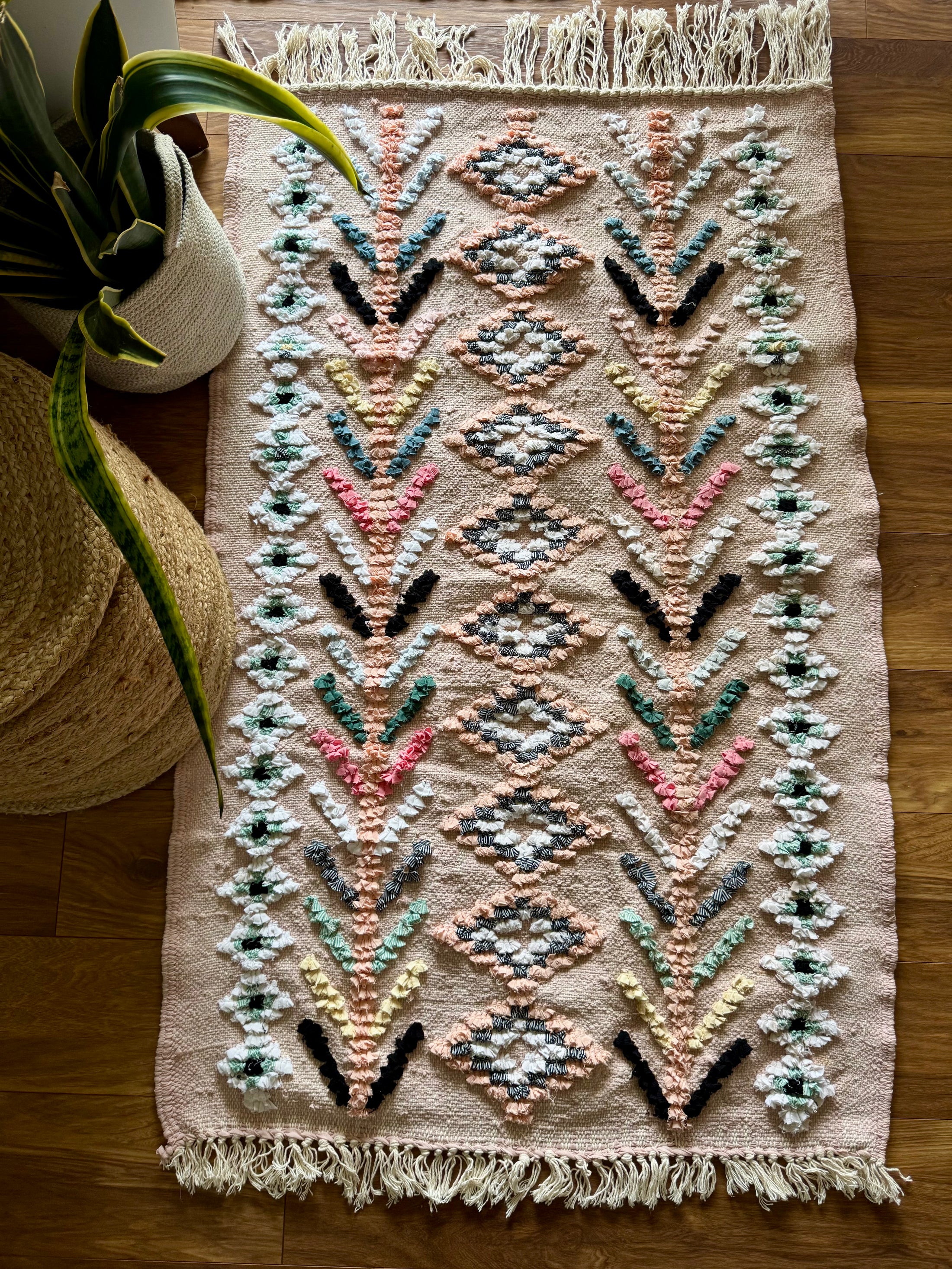 Haniya Cotton Moroccan Rug 3x5
