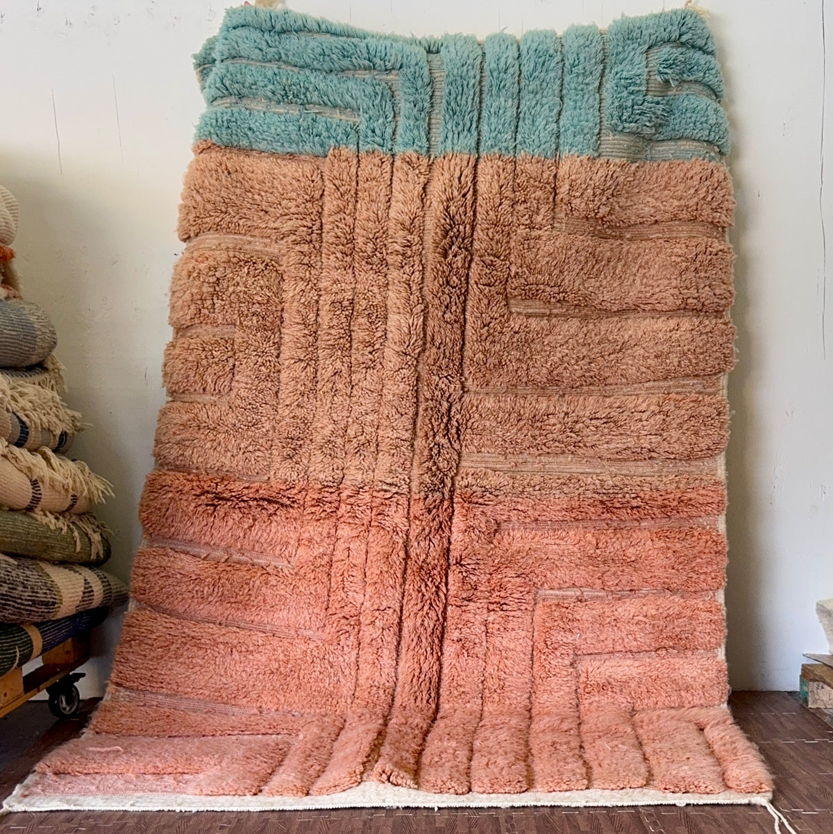 Naima Handwoven Moroccan Wool Rug 5x9