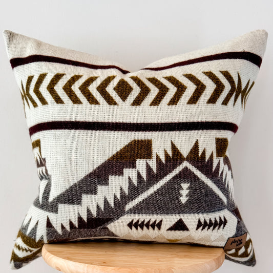 Olmedo Cream Neutral Aztec Pillow Cover