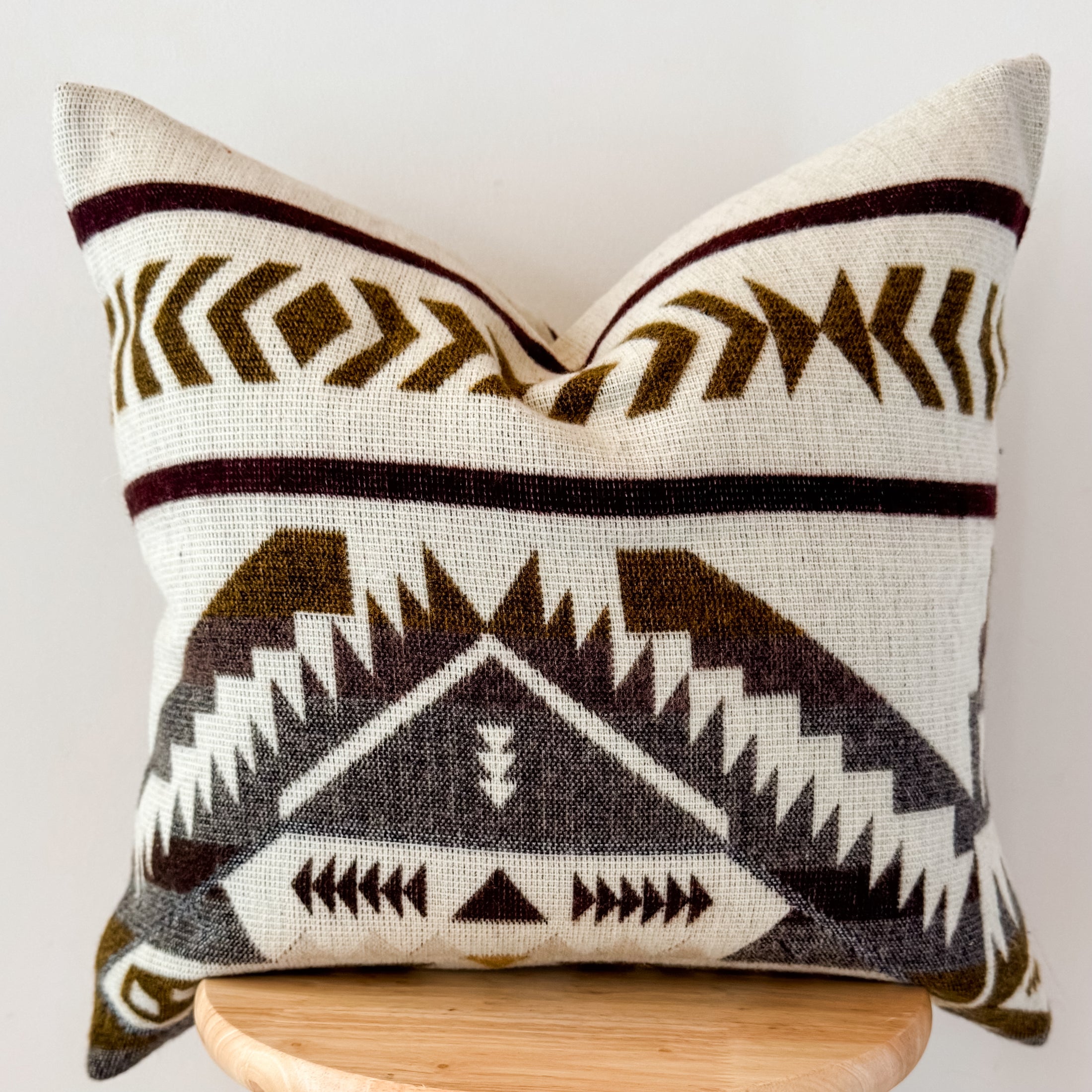 Olmedo Cream Neutral Aztec Pillow Cover