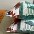 Load image into Gallery viewer, Quilotoa King Blanket/2 Quilotoa Green Lumbar Pillow Covers Bundle
