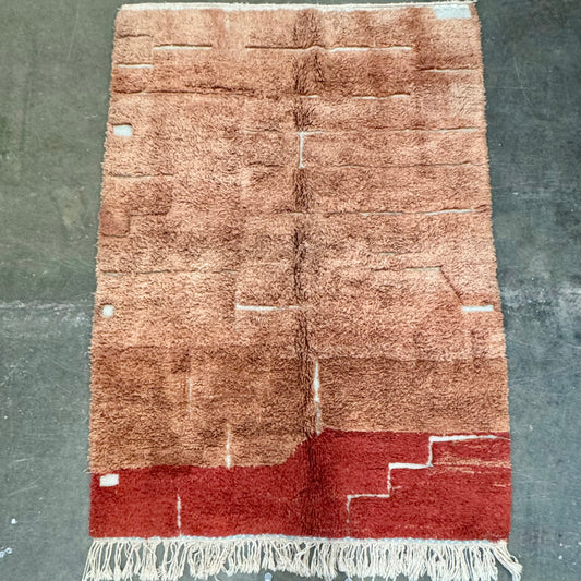 Yassine Handwoven Moroccan Wool Rug 6.5x10