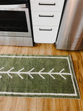Load image into Gallery viewer, Momo Olive Green Machine Washable Runner
