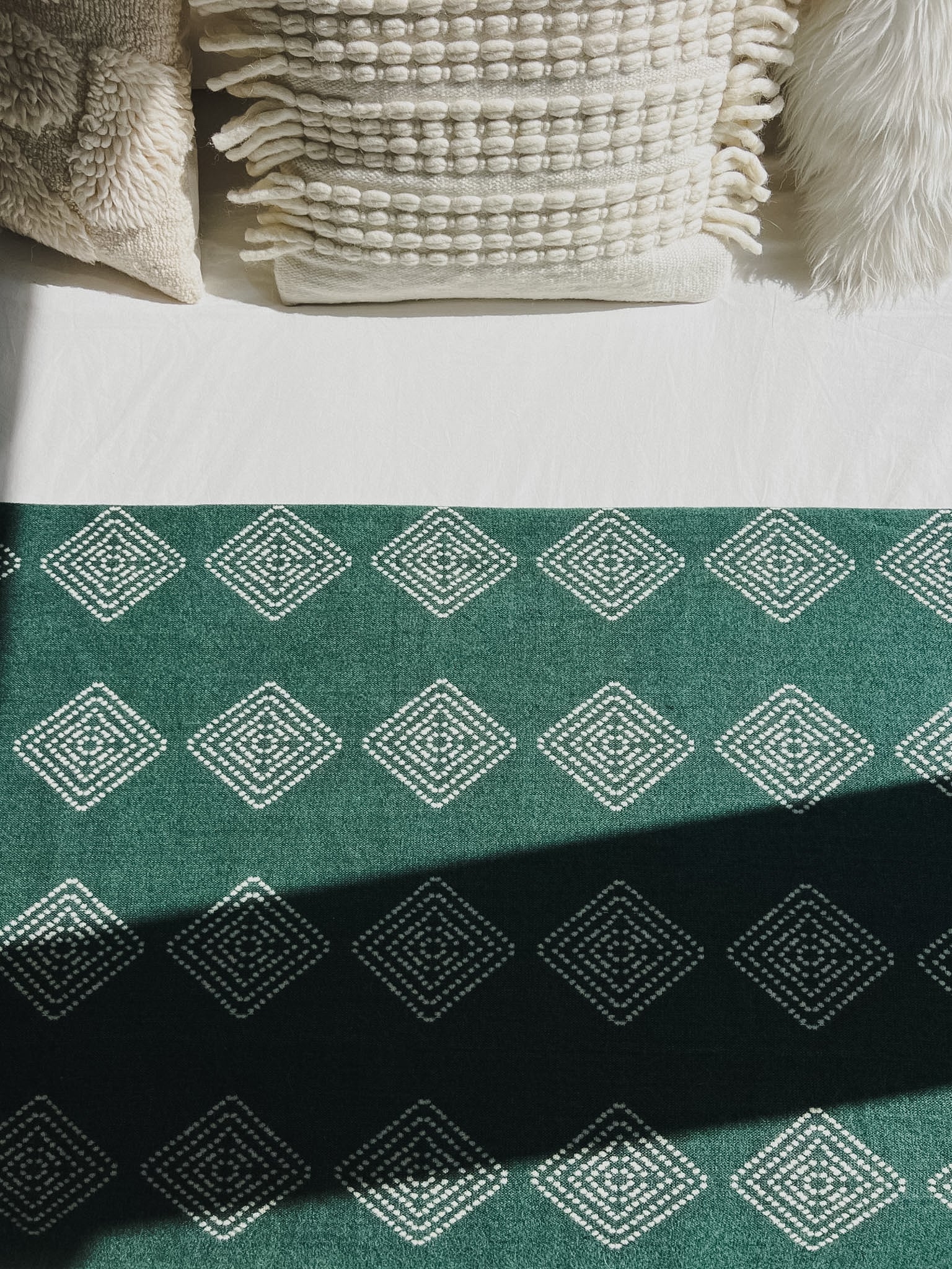 Roca Green Reversible Blanket