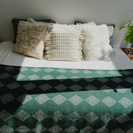 Roca Green Reversible Blanket