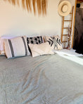 Load image into Gallery viewer, Bodrum Olive Green Crinkle Cotton Blanket
