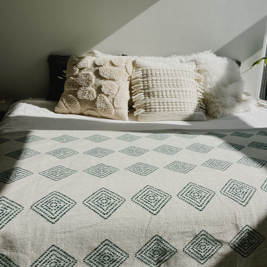 Roca Green Reversible Blanket