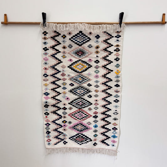 Daisies Cotton Moroccan Rug