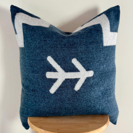 Lazuli Zigzag Tree Pillow Cover