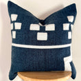 Load image into Gallery viewer, Lazuli Zigzag Squares Pillow Cover
