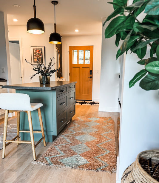 Vintage Handwoven Moroccan Wool Rug