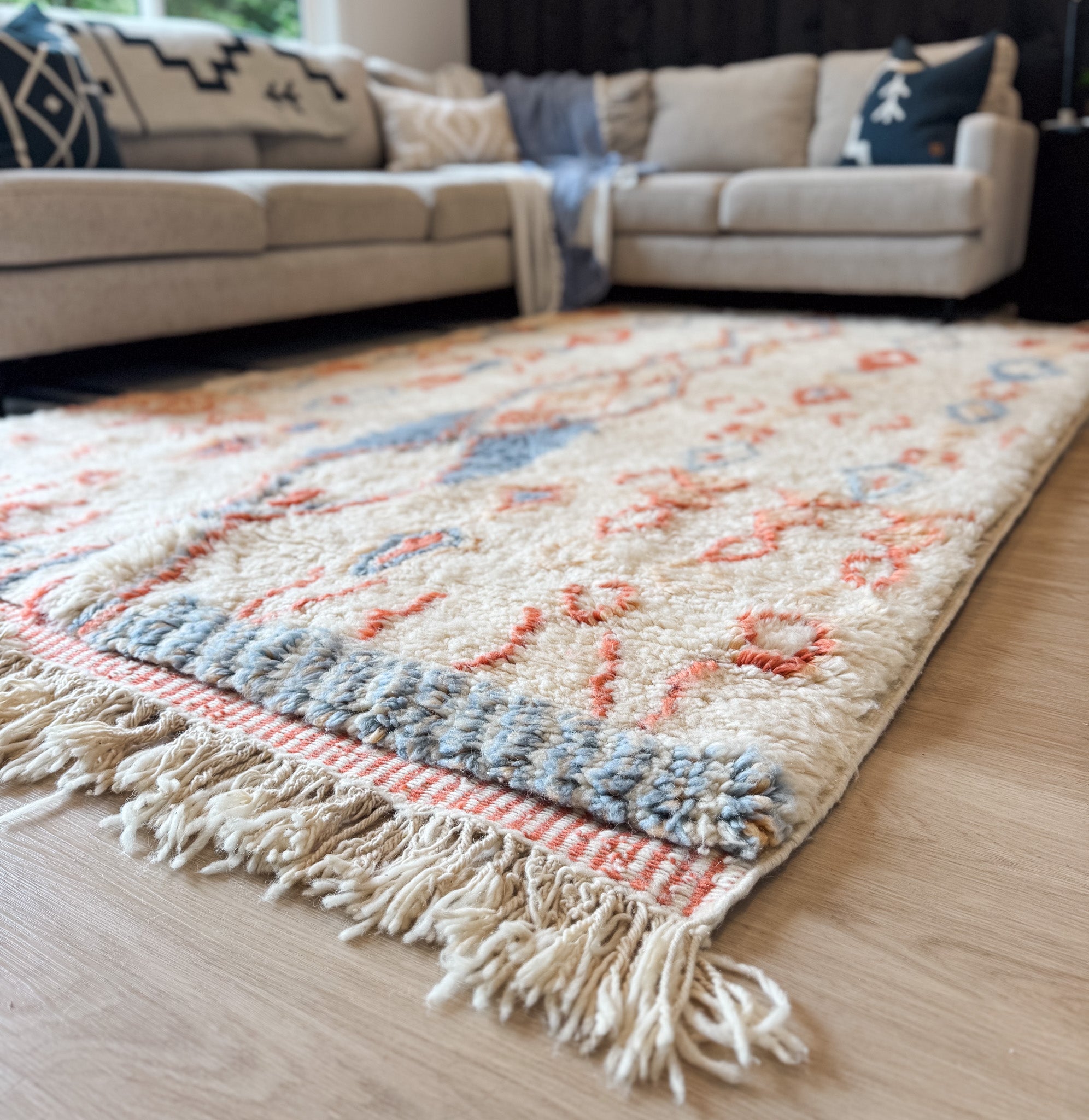 Tangier Handwoven Moroccan Wool Rug