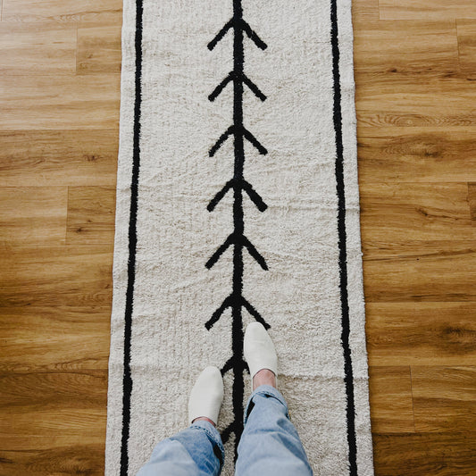 Momo Cream Machine Washable Runner
