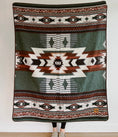 Load image into Gallery viewer, Quilotoa Throw Blanket/2 Quilotoa Green Lumbar Pillow Covers Bundle
