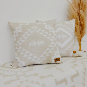 Coca King Blanket/2 Coca Beige Pillow Covers Bundle