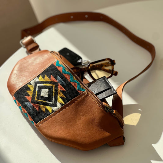 Toluca Leather Crossbody Travel Sling Bag