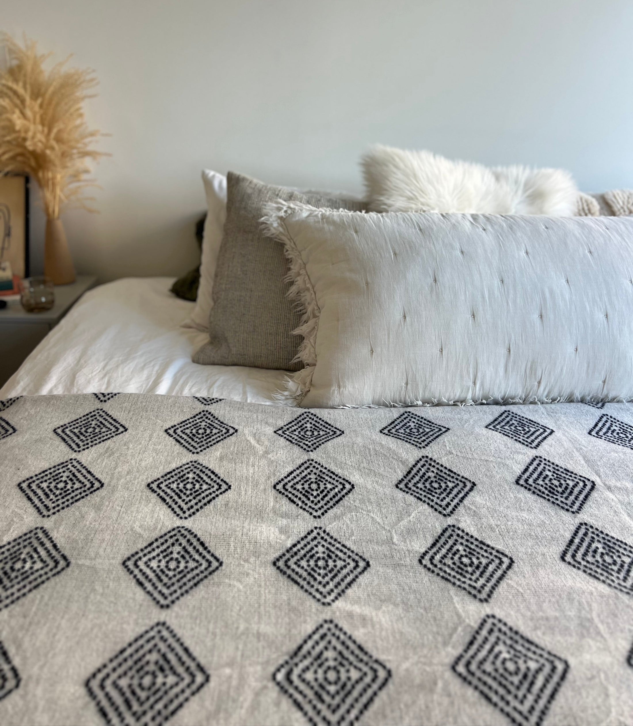 Roca Indigo Reversible Blanket