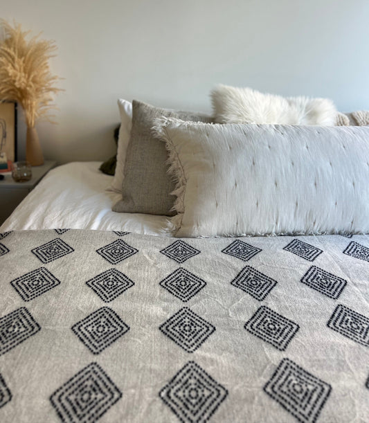 Roca Indigo Reversible Blanket