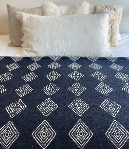 Roca Indigo Reversible Blanket